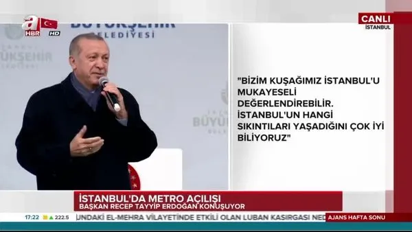 Cumhurbaşkanı Erdoğan, Üsküdar-Çekmeköy-Sancaktepe Metro Hattı Açılış töreninde önemli açıklamalarda bulundu