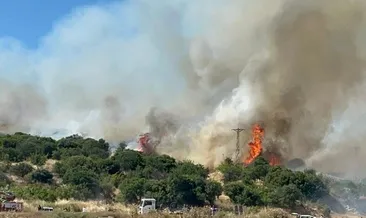 Çanakkale’de bozuk orman alanında yangın
