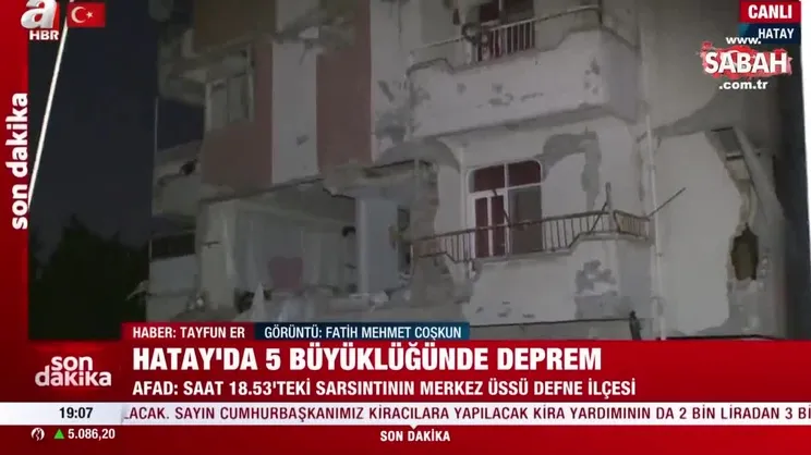 DEPREM SON DAKİKA: Hatay'da 5 büyüklüğünde deprem | Video