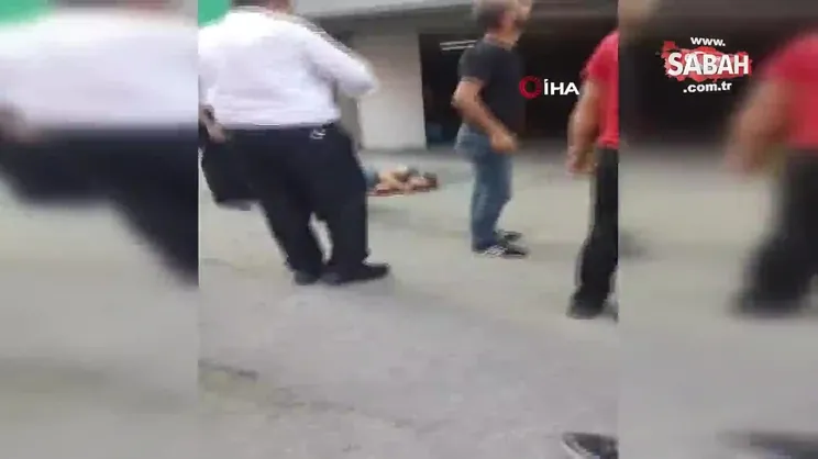 Bursa’da dengesini kaybeden adam 3. kattan böyle düştü | Video