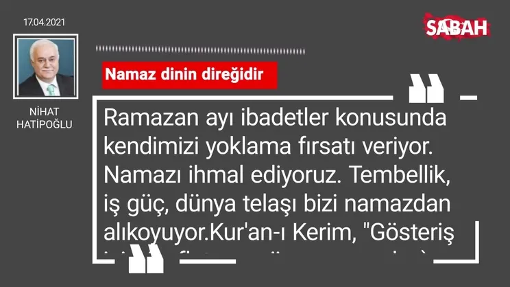 Nihat Hatipoğlu | Namaz dinin direğidir