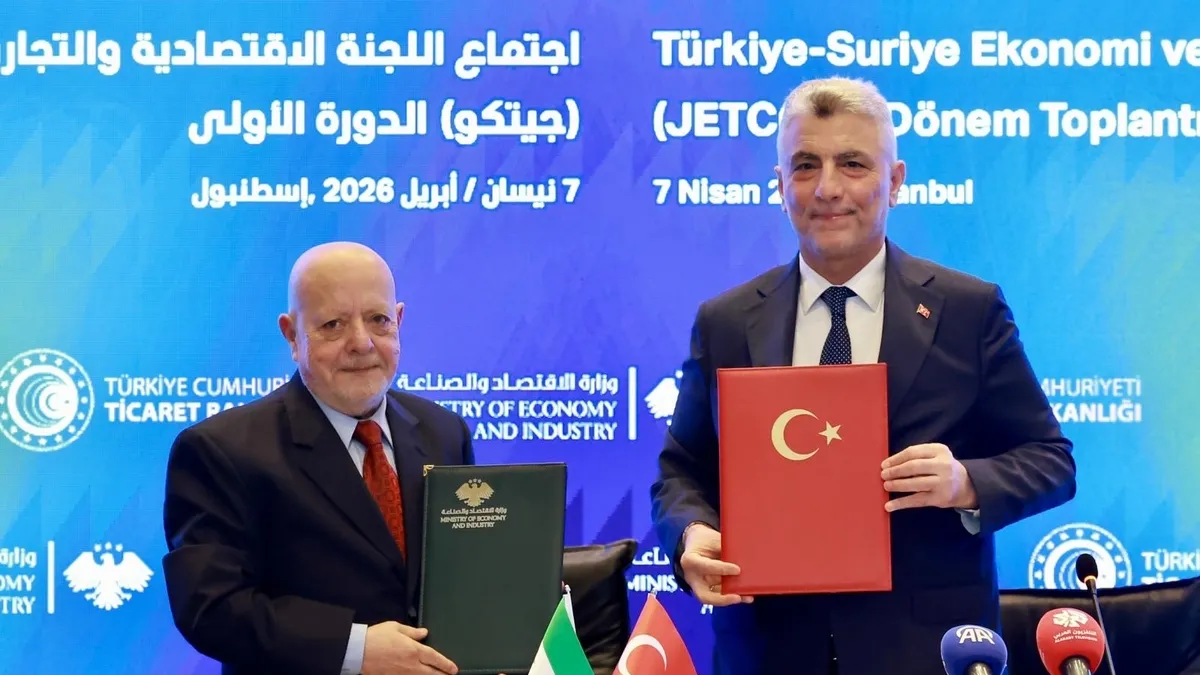 Türkiye ve Suriye’den ekonomide büyük hamle! JETCO Protokolü’nde imzalar atıldı Türkiye ve Suriye’den ekonomide büyük hamle! JETCO Protokolü’nde imzalar atıldı