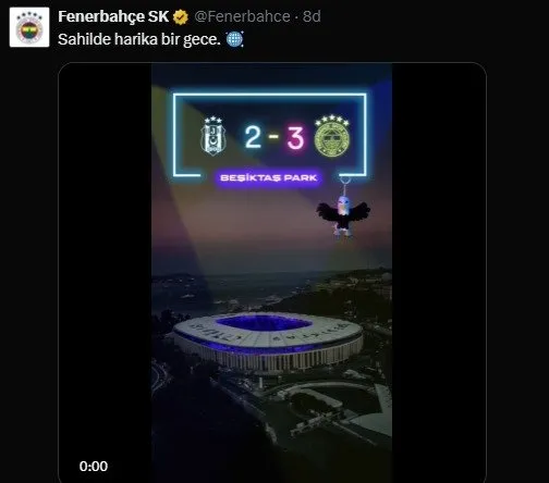 Fenerbahçe’den Beşiktaş’a göndermeler! Maç biter bitmez olay paylaşımlar...