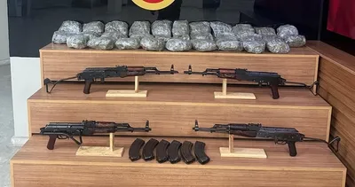 Şanlıurfa’da silah ve esrar operasyonunu