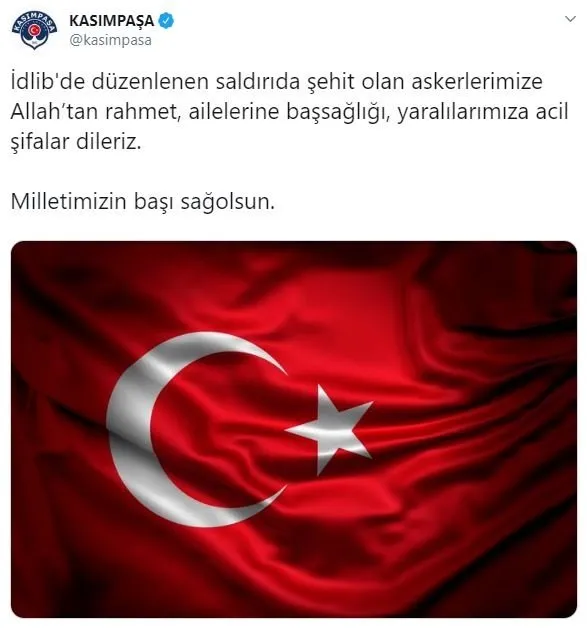 Spor camiası tek yürek! Başımız sağ olsun