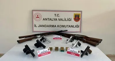 Antalya'da ruhsatsız silah operasyonu #antalya