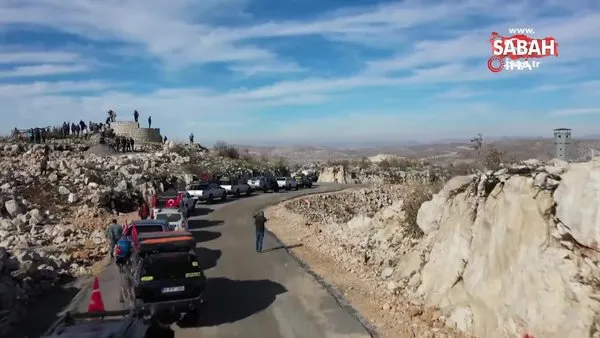 Off-road pilotları terörden temizlenen Gabar Dağı'nda Türk bayrağı açtı