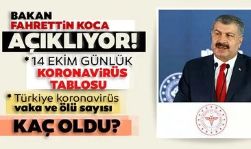 Son dakika: 14 Ekim korona tablosu! 14 Ekim Türkiye’de corona virüs vaka ve ölü sayısı kaç oldu? Sağlık Bakanlığı günlük son durum tablosu!