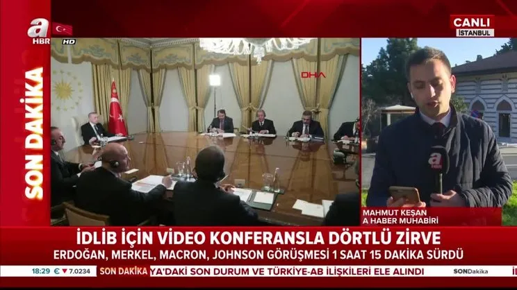 Video konferansla yapılan kritik 4'lü zirve sona erdi | Video
