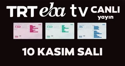 TRT EBA TV izle! 10 Kasım Salı Ortaokul, İlkokul, Lise dersleri ’Uzaktan Eğitim’ canlı yayın: EBA TV ders programı | Video