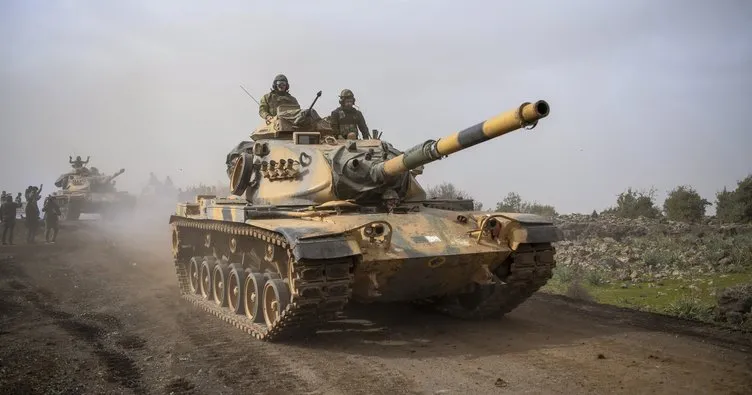 Zeytin Dalı Harekatında tank isabet aldı, kayıp yok