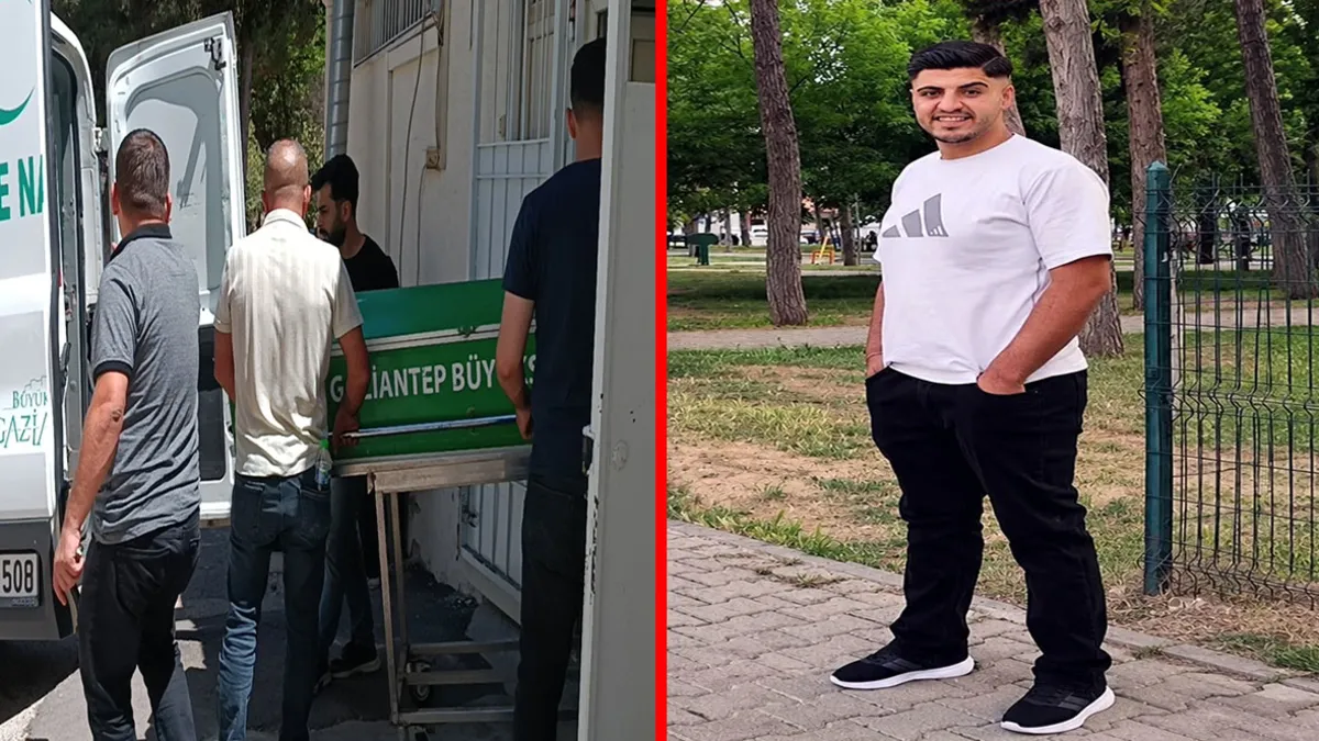 Gaziantep'te silahlı kavgada hayatını kaybeden Fuat Orhan'ın hastaneye kaldırılma anı.