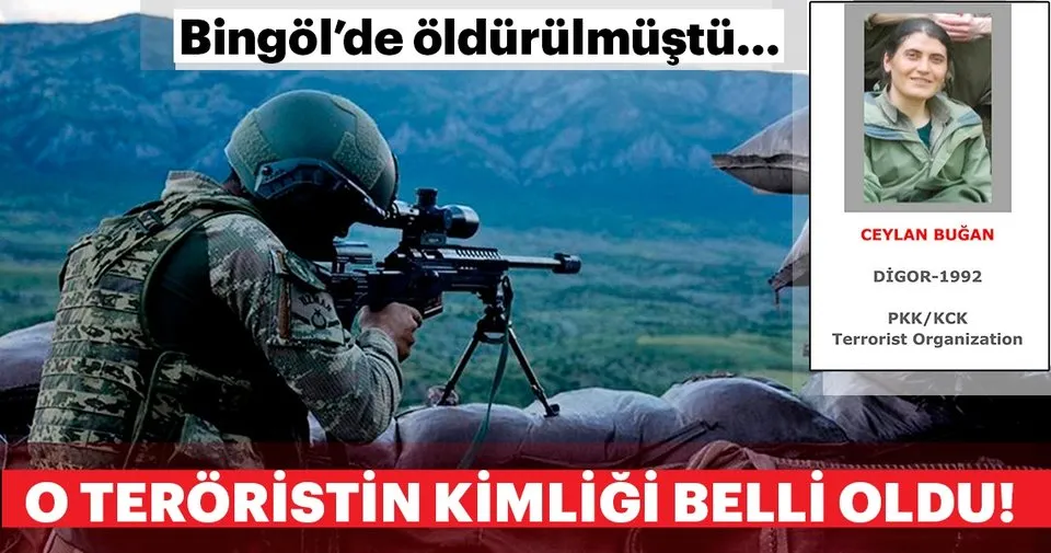 son dakika bingol de oldurulen pkk li kadin terorist gri listede cikti son dakika haberler
