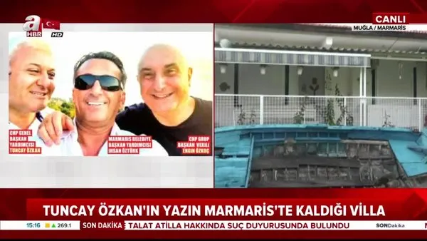A Haber, Muharrem İnce'nin bahsettiği aynı yatta tatil yapan CHP'li isimlerin buluştuğu villayı görüntüledi!