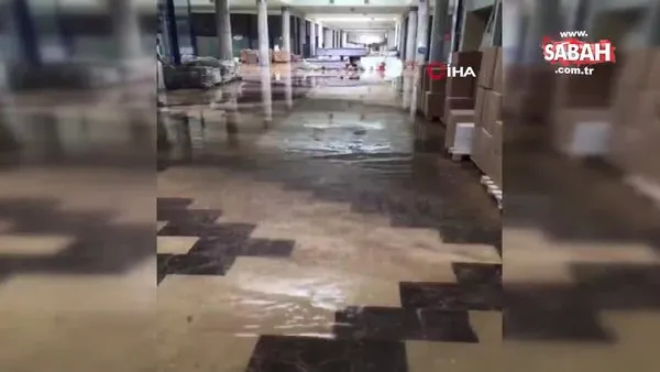 Kütahya'da sağanak yağmur sonrası su baskını | Video