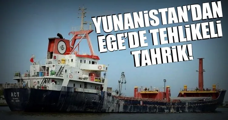 Yunan sahil güvenliği Türk gemisine ateş açtı