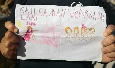 Zeynep Eylül babasına yaptığı resimle gönülleri ısıttı #ankara