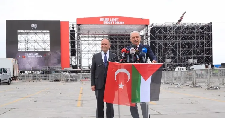 Zulme Lanet, Kudüs’e Destek mitingi için her şey hazır