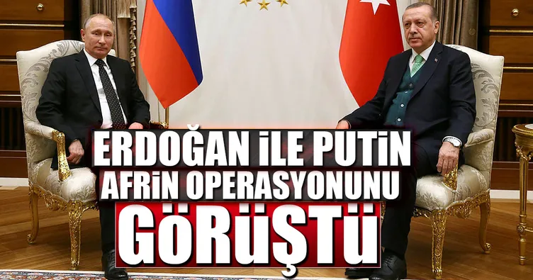 Cumhurbaşkanı Erdoğan, Putin ile görüştü