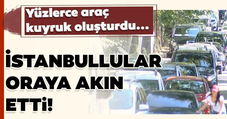 İstanbullular oraya akın etti! Yüzlerce araç kuyruk oluşturdu