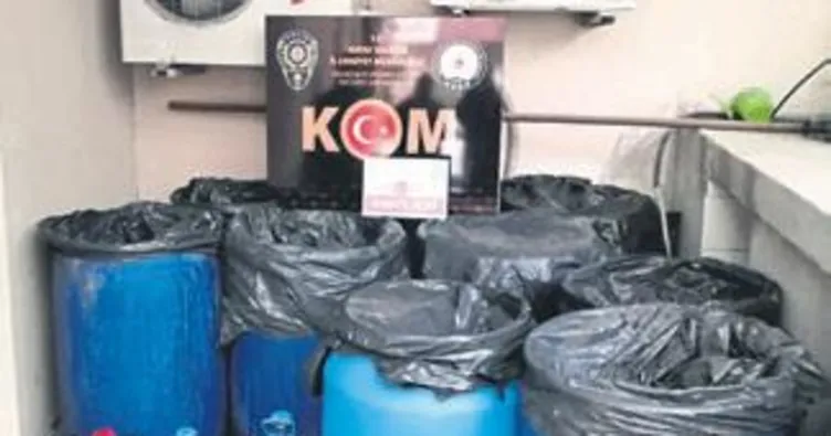 380 litre sahte içki ele geçirildi