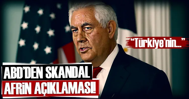 ABD’den flaş Afrin açıklaması!