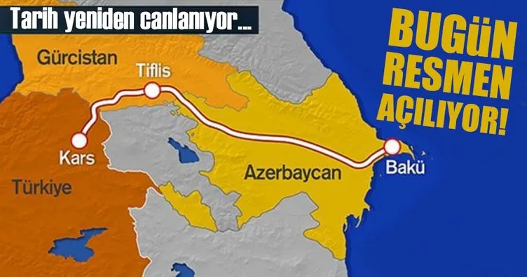 Bakü-Tiflis-Kars Demiryolunda ilk resmi sefer bugün!