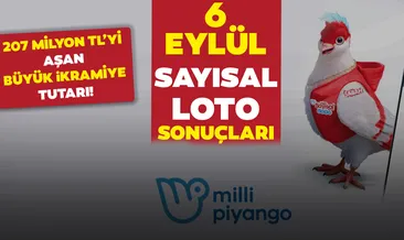 Sayısal Loto sonuçları BELLİ OLDU! Milli Piyango İdaresi ile 6 Eylül Çılgın Sayısal Loto çekiliş sonuçları MPİ bilet sorgulama