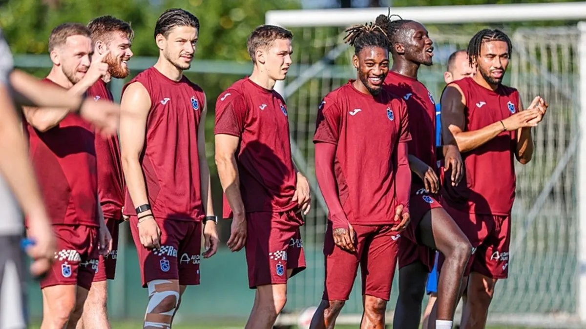 Trabzonspor pas ve rondo çalışması yaptı!