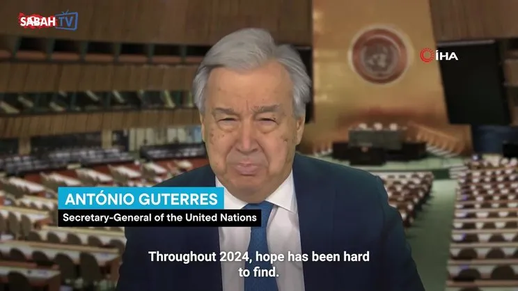 BM Genel Sekreteri Guterres’ten yeni yıl mesajı: “2025’i yeni bir başlangıç haline getirebiliriz” | Video