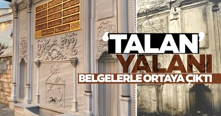 İstanbul’da tarihi çeşmeye ’TALAN’ yalanı hakkında açıklama