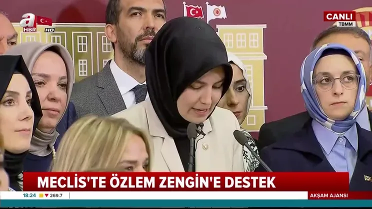Meclis'ten Özlem Zengin'e destek