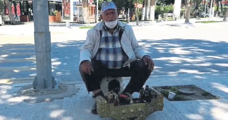 Kısıtlama izninde tezgah başına geçti