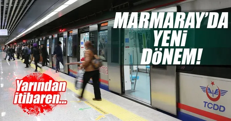 Marmaray’da sefer sayıları artıyor