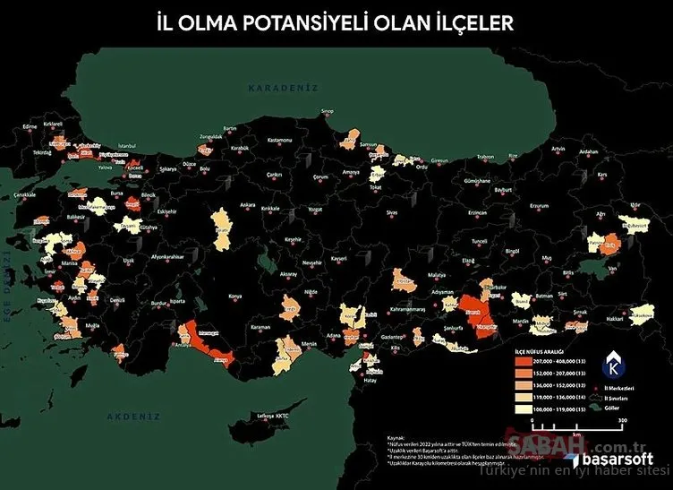 5 YENİ İLÇE DAHA EKLENDİ! İl olmaya aday ilçeler listesi güncellendi: Hangi ilçeler il olacak?