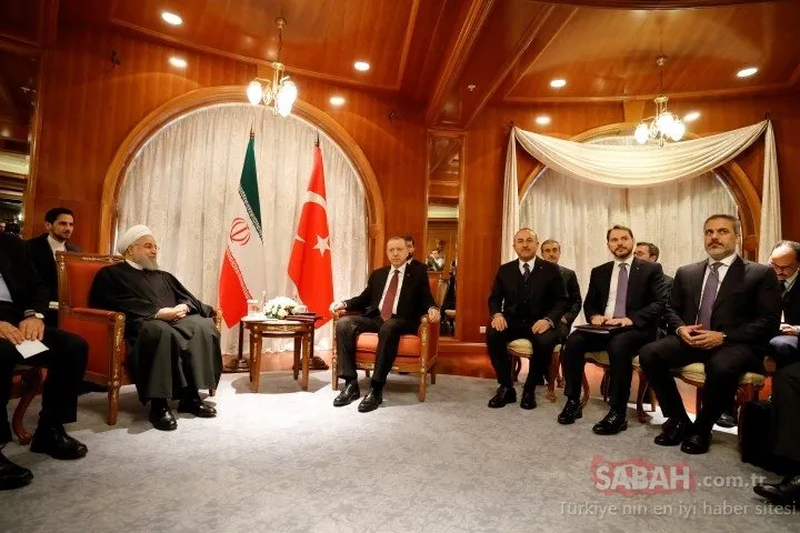 Başkan Erdoğan ve Ruhani’den kritik görüşme! İlk kareler geldi