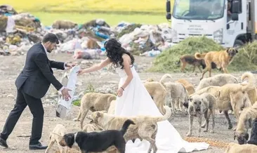 Gelin-damat çöplükte