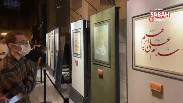 Ayasofya'daki hat sergisi büyük ilgi görüyor | Video