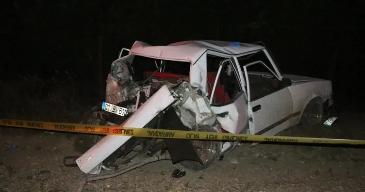 Adana’da trafik kazası: 1 ölü 1 yaralı
