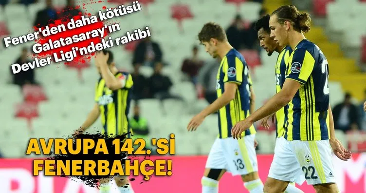 Avrupa 142.’si Fenerbahçe
