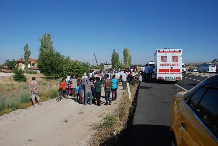 Aksaray’da yolcu otobüsü devrildi