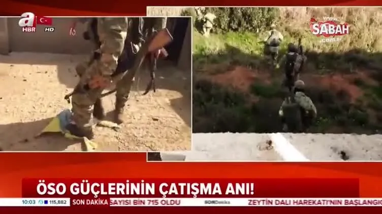 ÖSO güçlerinin çatışma anları kamerada!