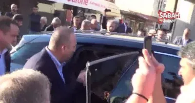 Bakan Çavuşoğlu, bayram ziyaretine TOGG’la geldi | Video