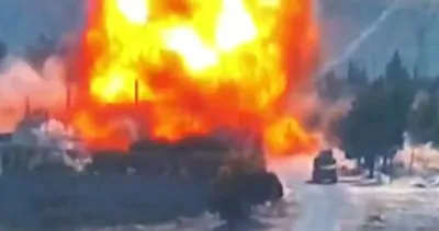 Son Dakika: M4 Karayolu’nda Rus askerlerine bombalı saldırı anı kamerada | Video