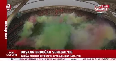 Son dakika: Başkan Erdoğan Senegal Stadı’nın açılışına katıldı | Video