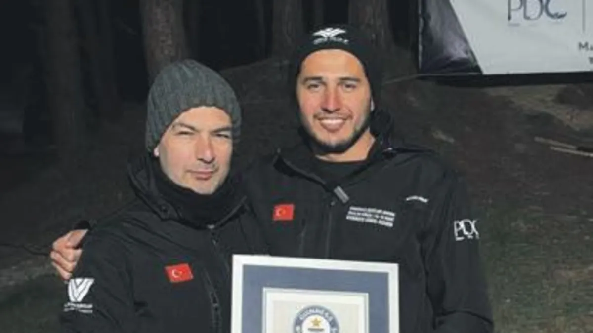 Türk dalgıçtan dünya rekoru