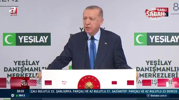 Son dakika: Başkan Erdoğan Yeşilay Danışmanlık Merkezlerinin açılışında konuştu | Video