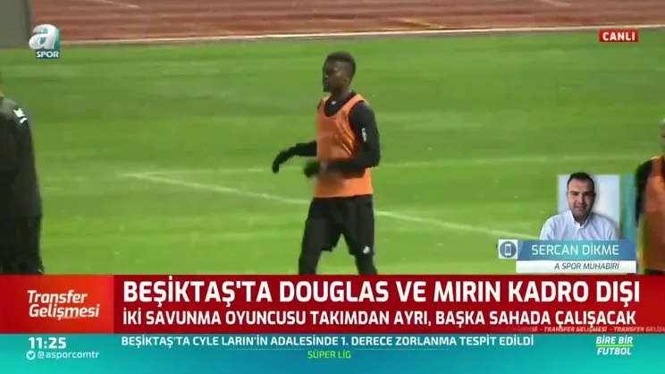 Beşiktaş'ta Douglas ve Mirin kadro dışı!