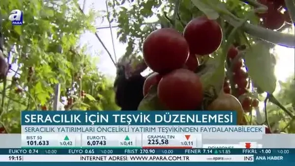 Seracılık için teşvik düzenlemesi