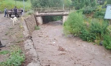 Erzurum’da acı olay! Debisi yükselen dereden geçmeye çalışan genç kayboldu